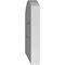 Ekena Millwork Arch Top Surface Mount PVC Gable Vent: Non-Functional, w/ 3-1/2"W x 1"P Standard Frame, 42"W x 42"H GVPAR42X4201SN - alternate 2